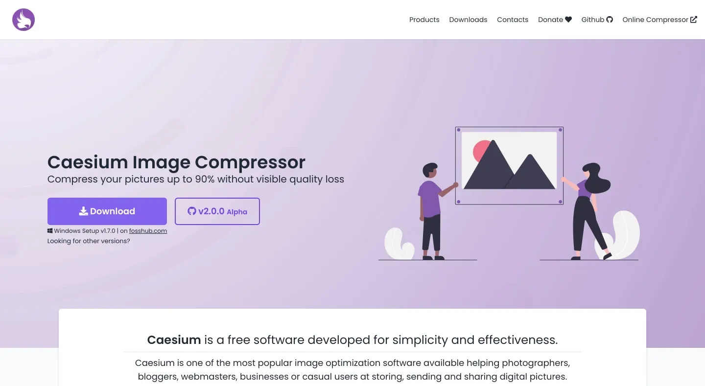 画像クレジット： Caesium Image Compressor
