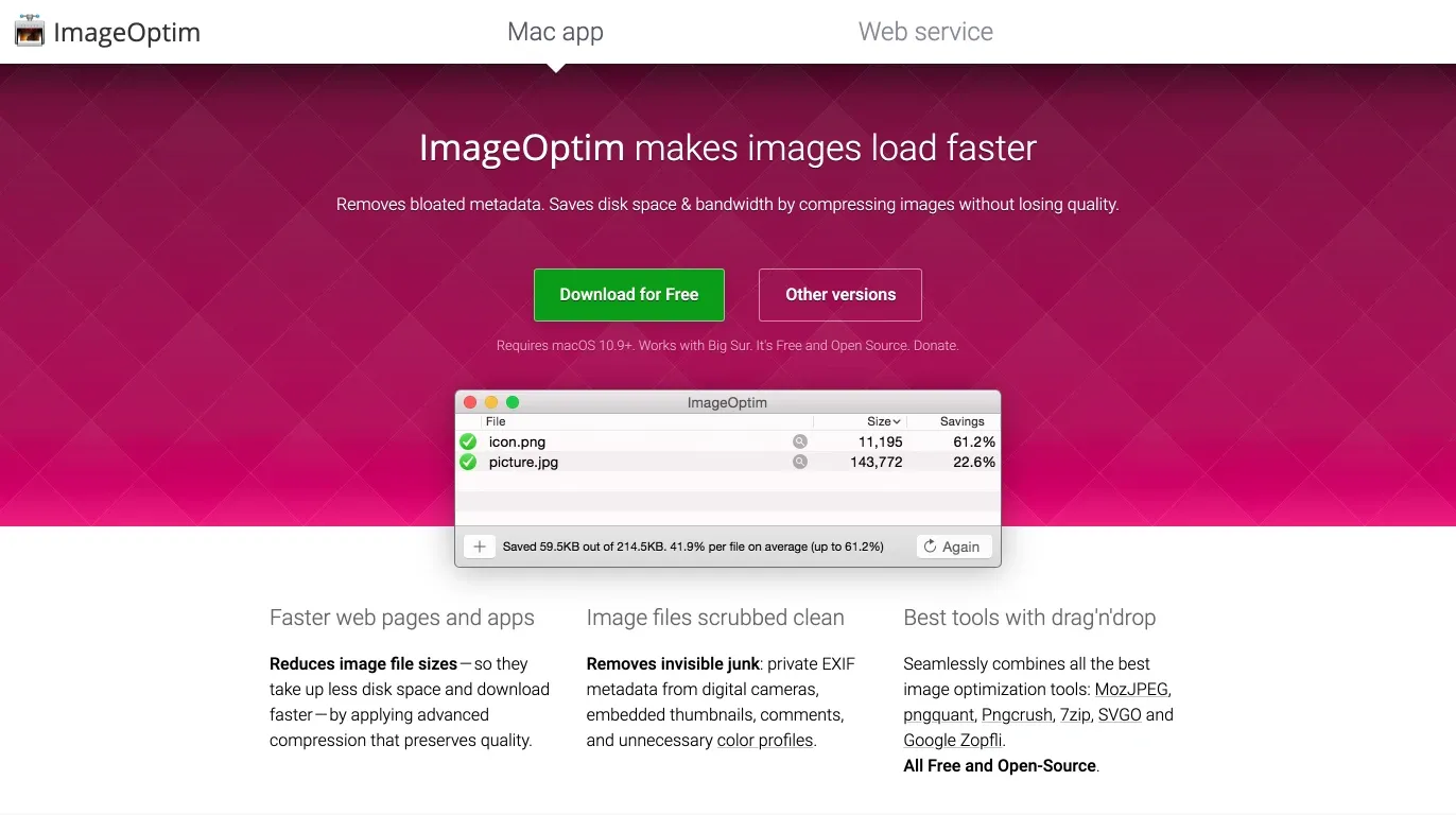 画像クレジット：ImageOptim