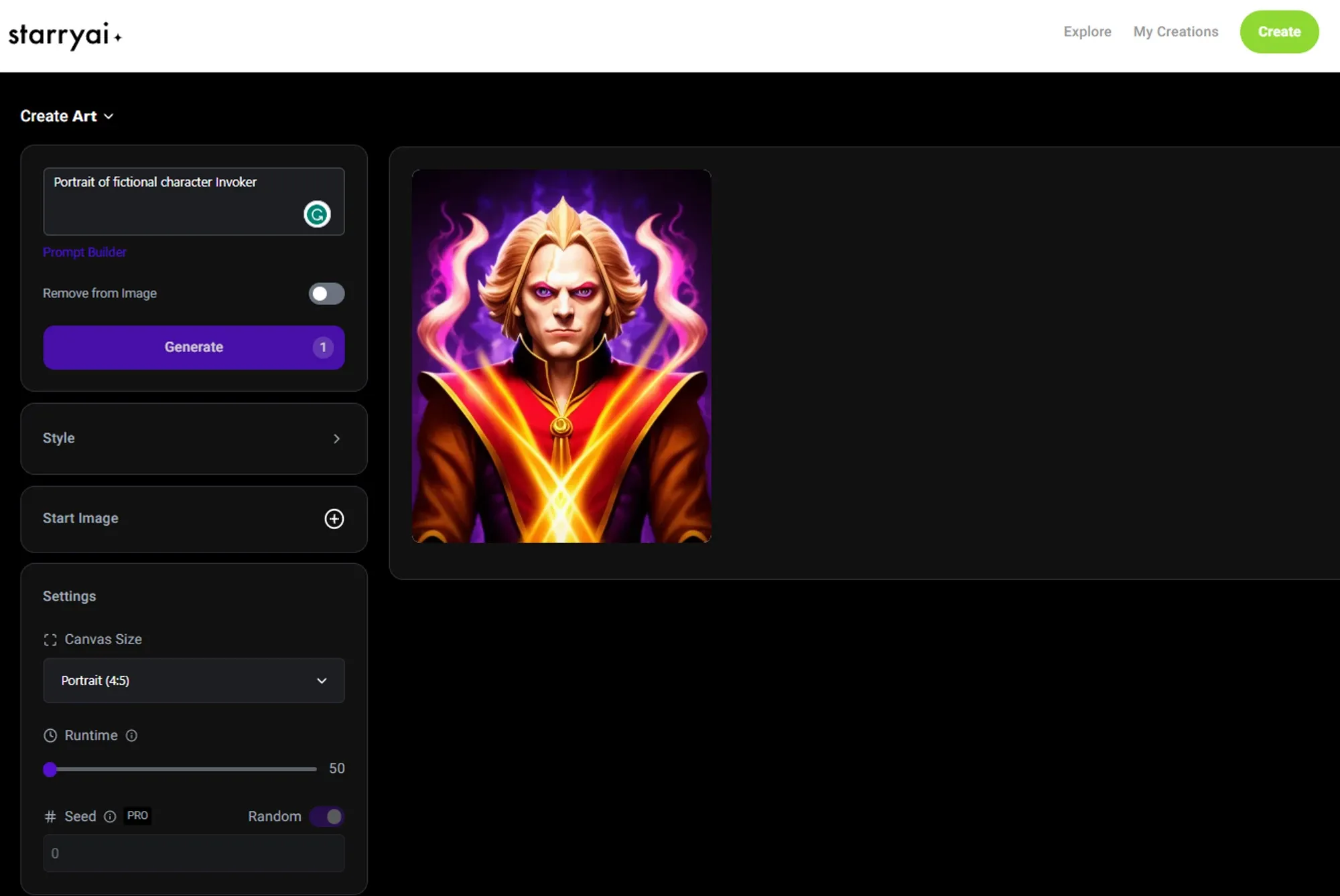 Image from StarryAI