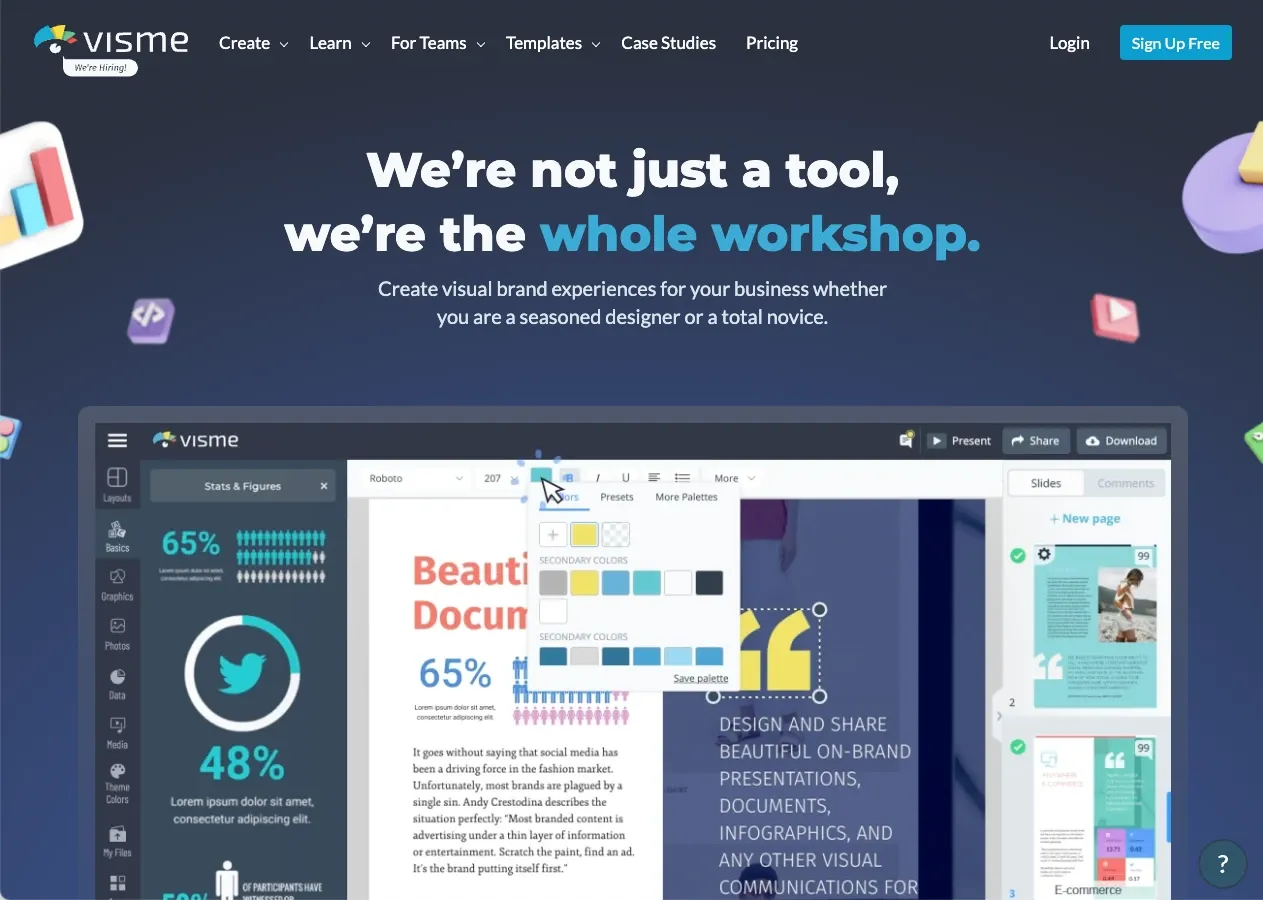 Image from Visme