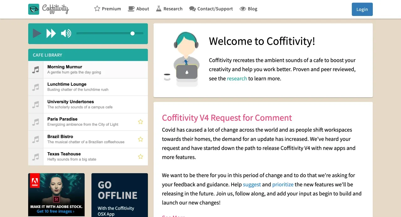 圖片來源：Coffitivity