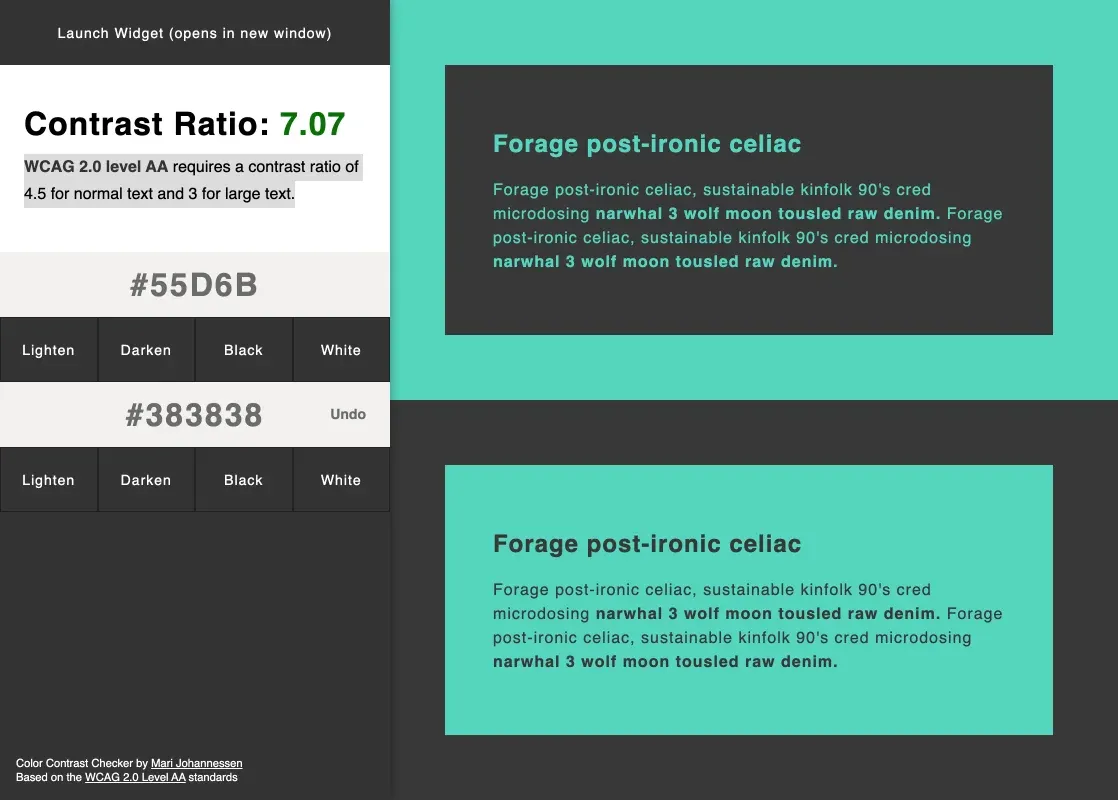Color Contrast Checker