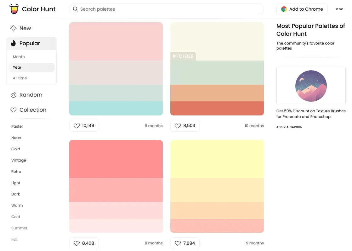 画像クレジット：Color Hunt