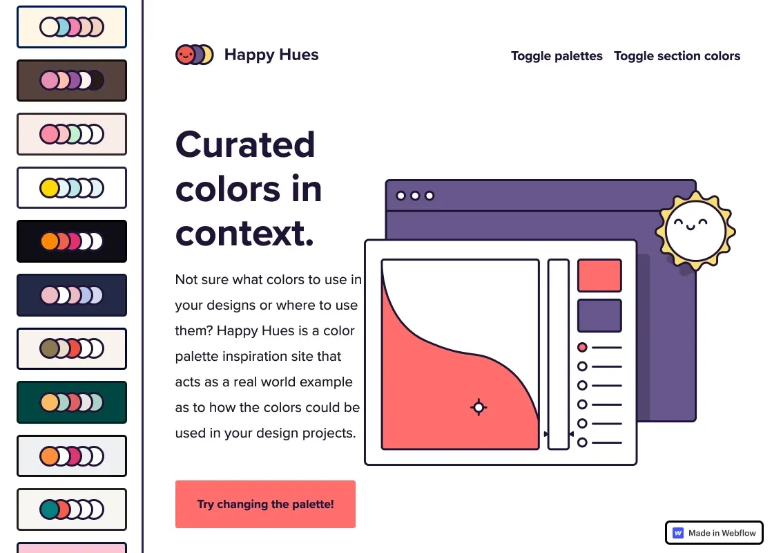 画像クレジット：Happy Hues