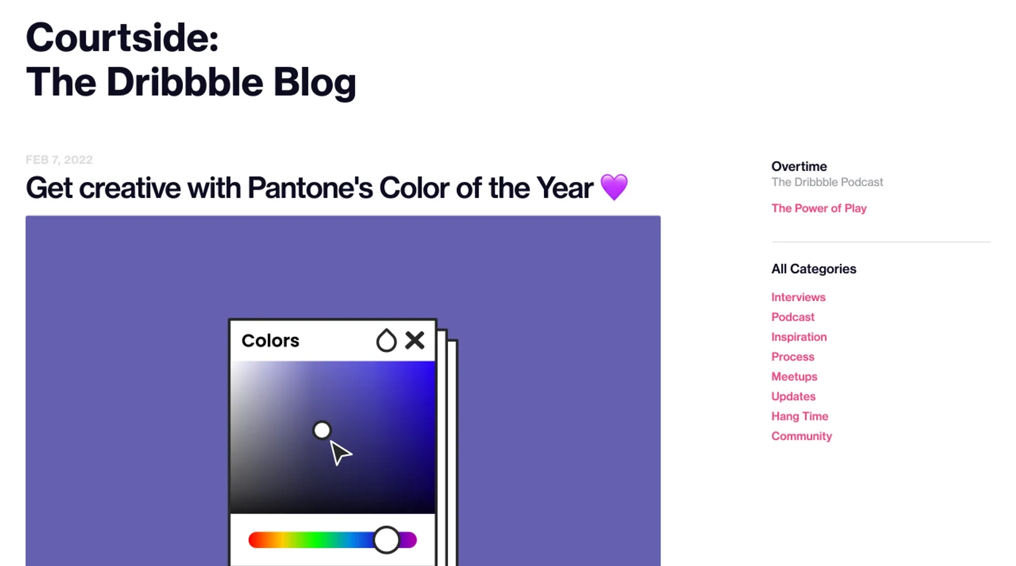 Image from Dribbble