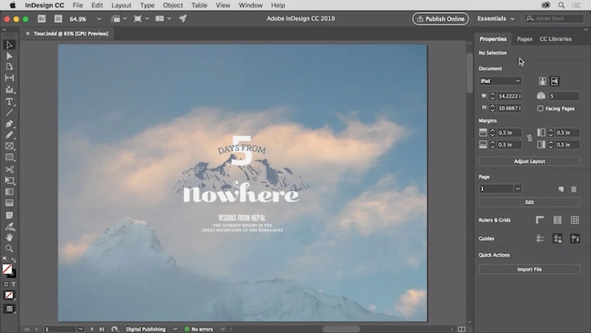 画像クレジット：Adobe InDesign CC