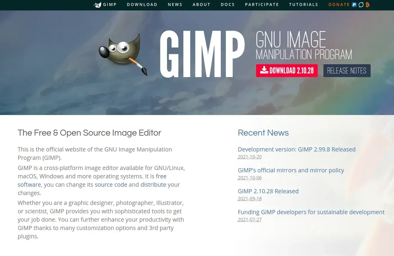 画像クレジット：GIMP