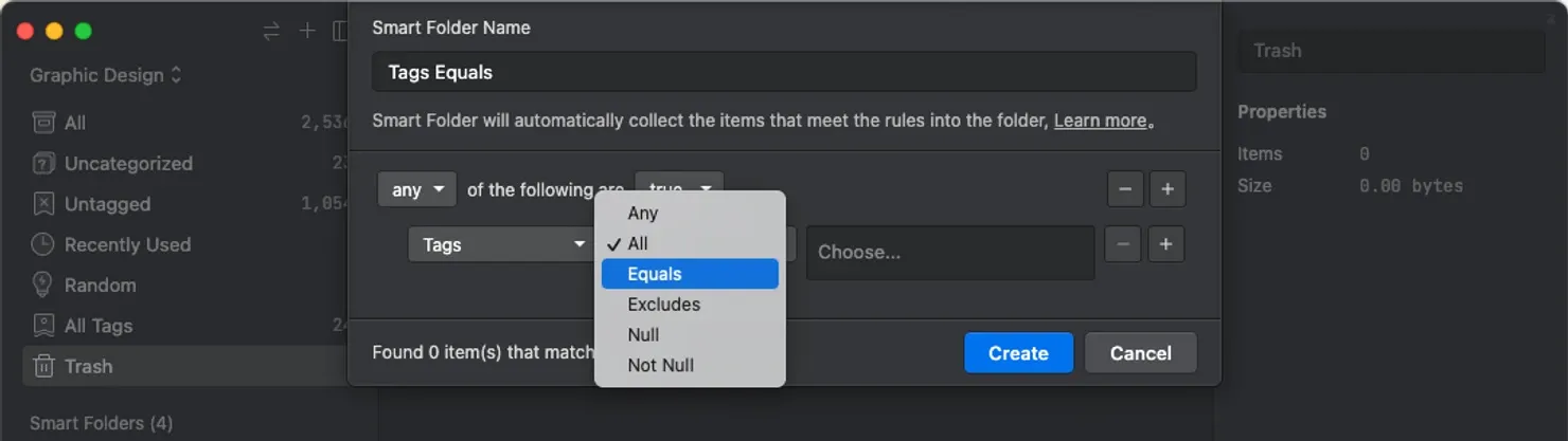 Image from equals conditions