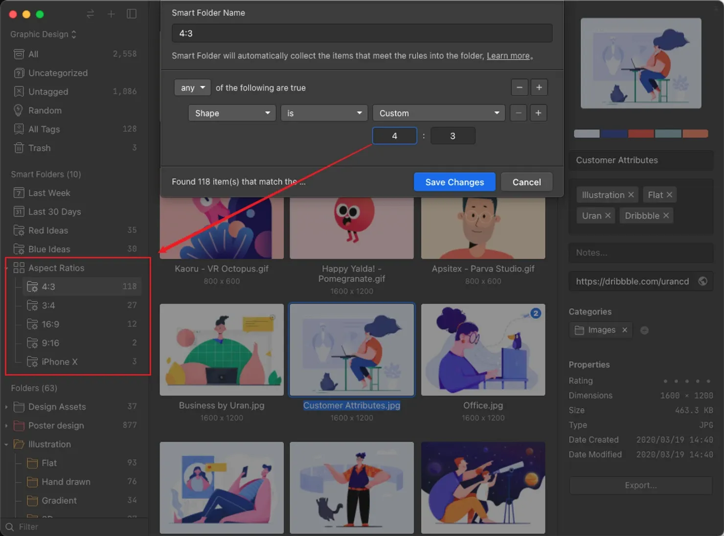 Image from customize aspect ratio