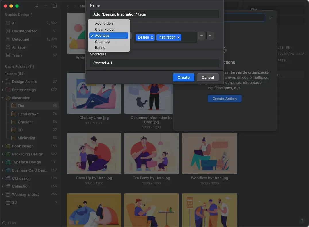 Image from actions