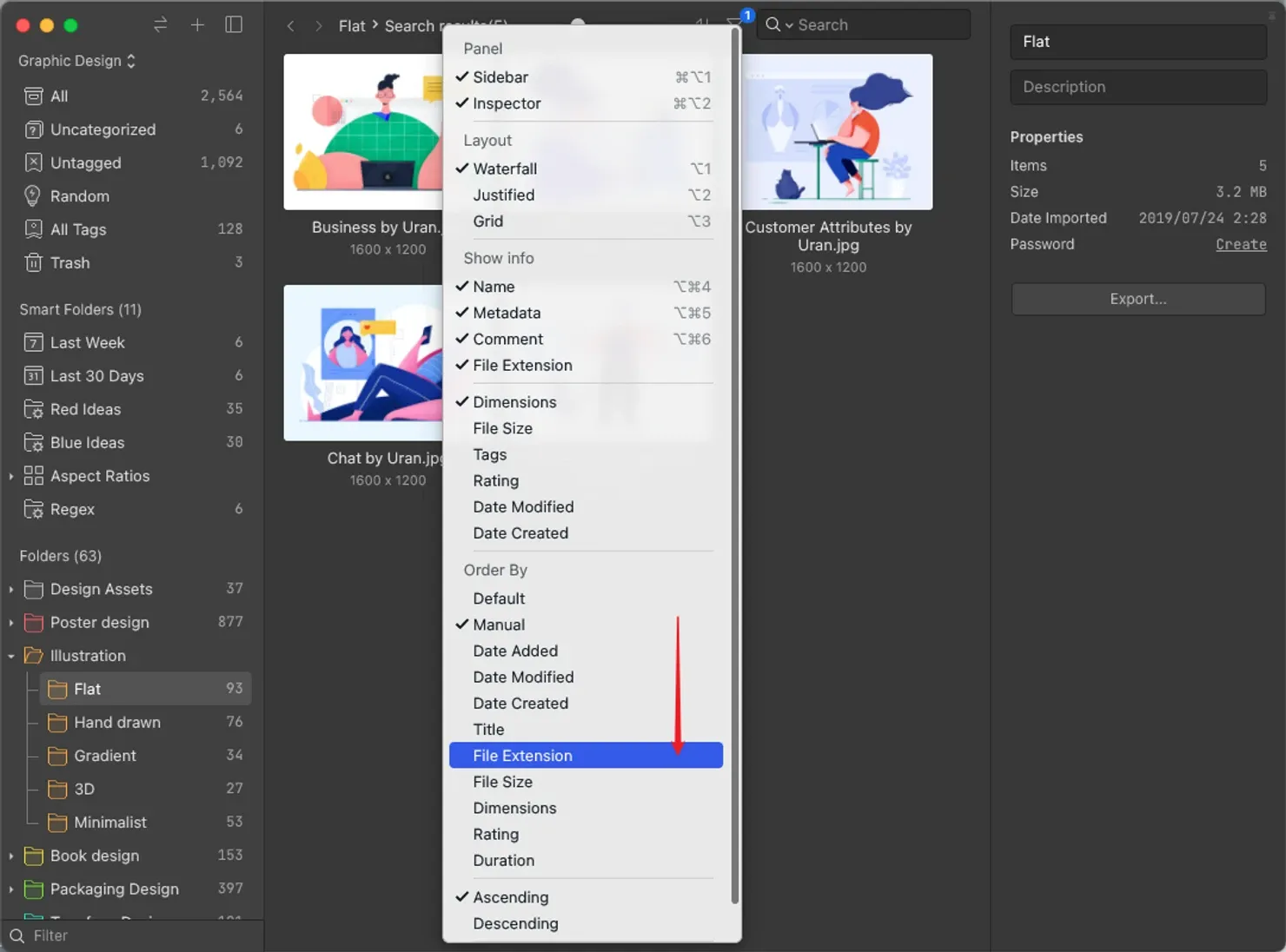 Image from extension order