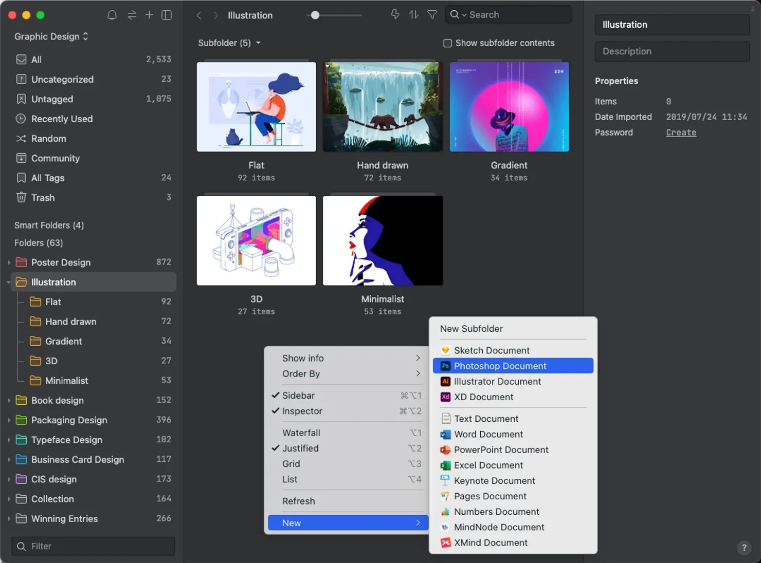 Image from create folder or template files