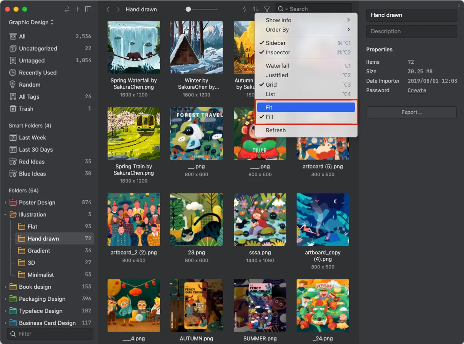 Image from grid layout