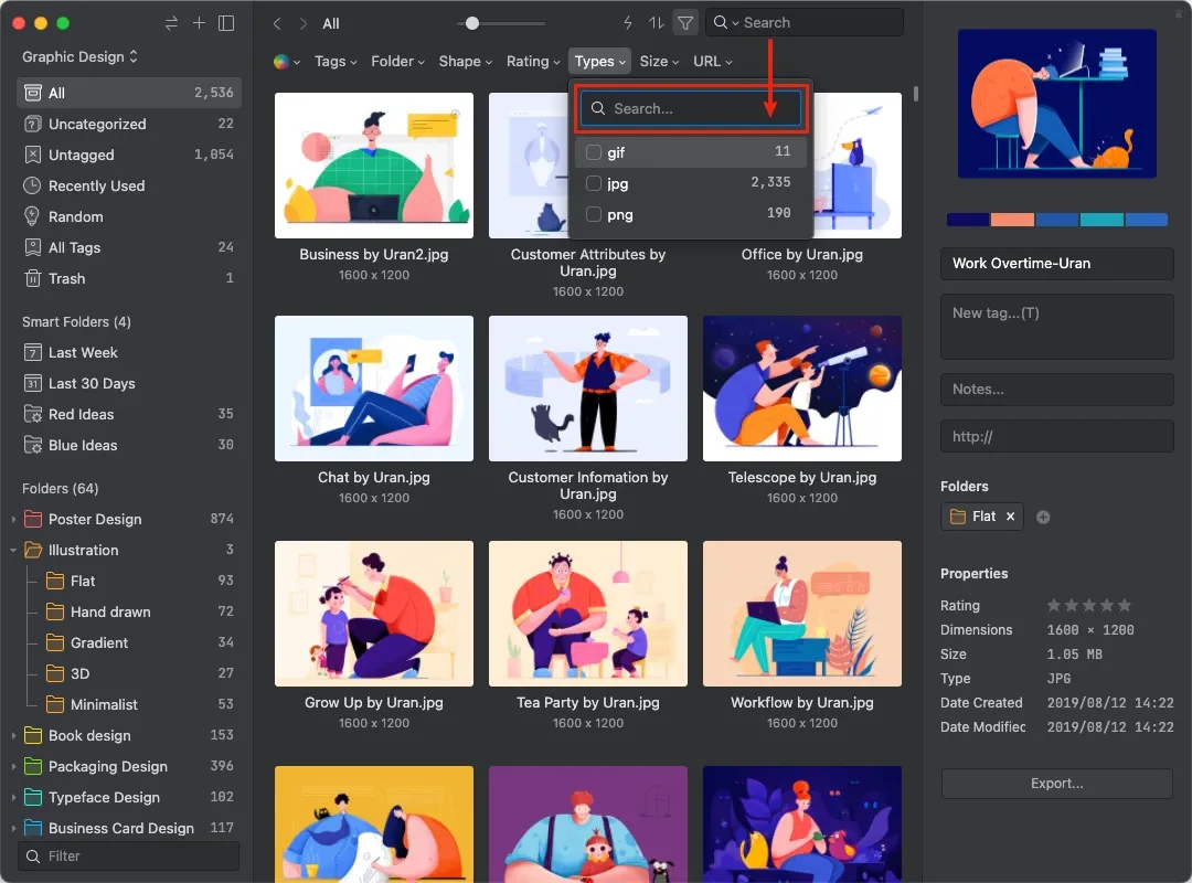 画像クレジット：フォーマットフィルターに検索バーが追加されました