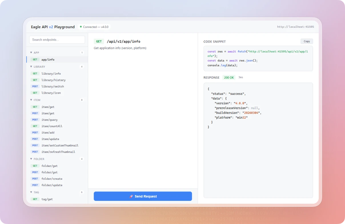 Eagle API v2 Playground
