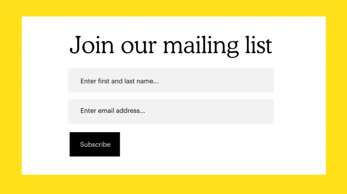 Image from Mailchimp