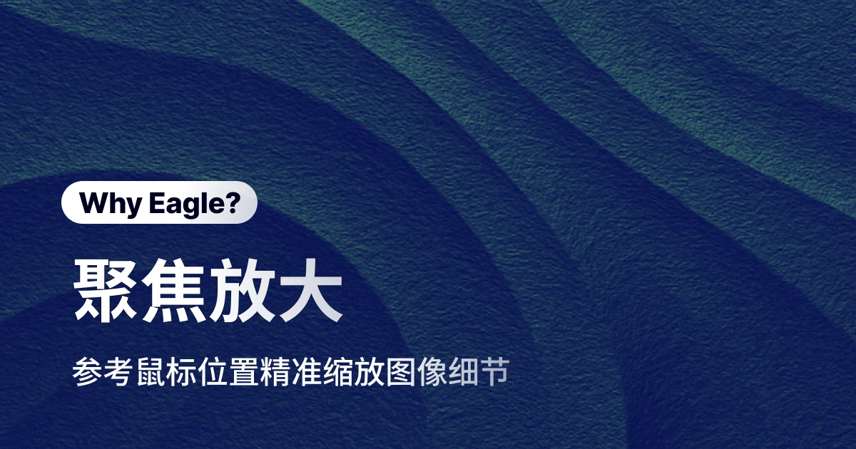 一款真正懂设计师的看图软件：Eagle 图片放大功能深度体验