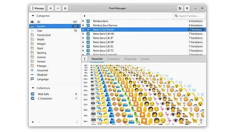画像クレジット*：*Font Manager