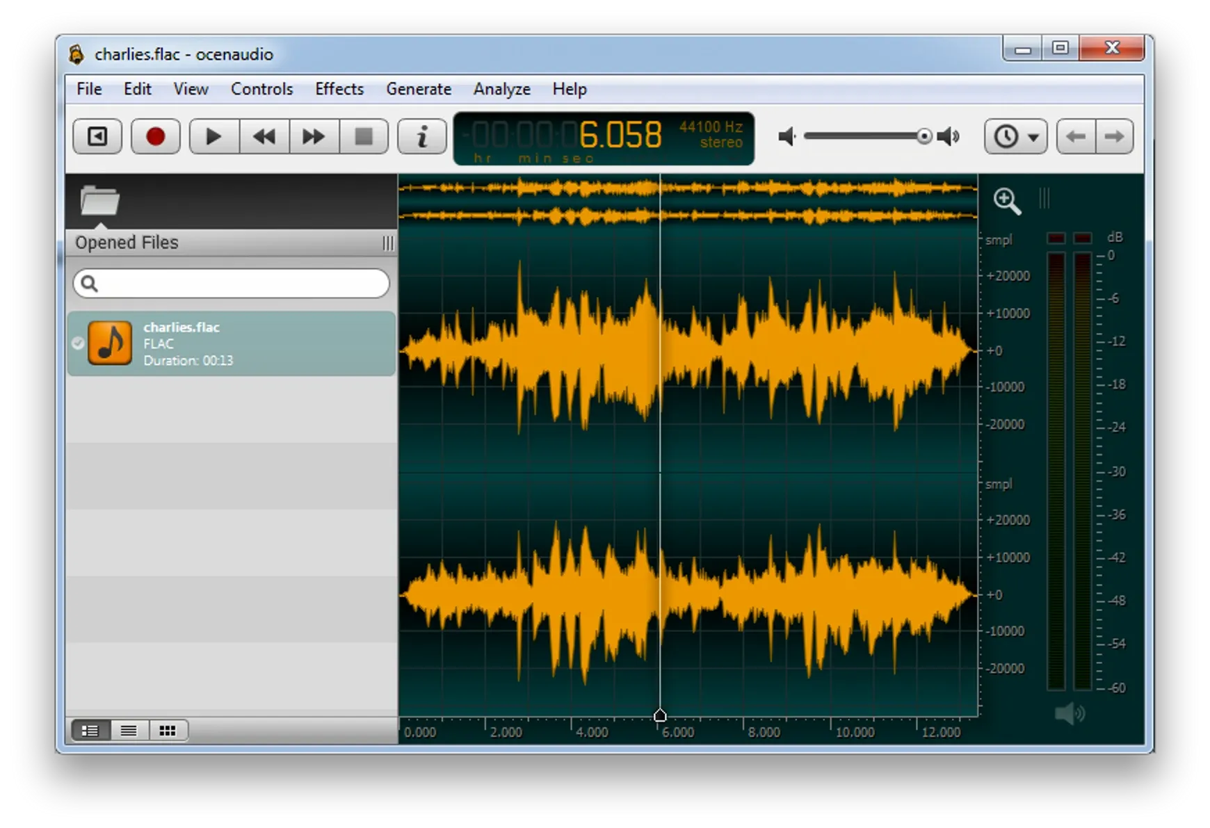 Image from OcenAudio