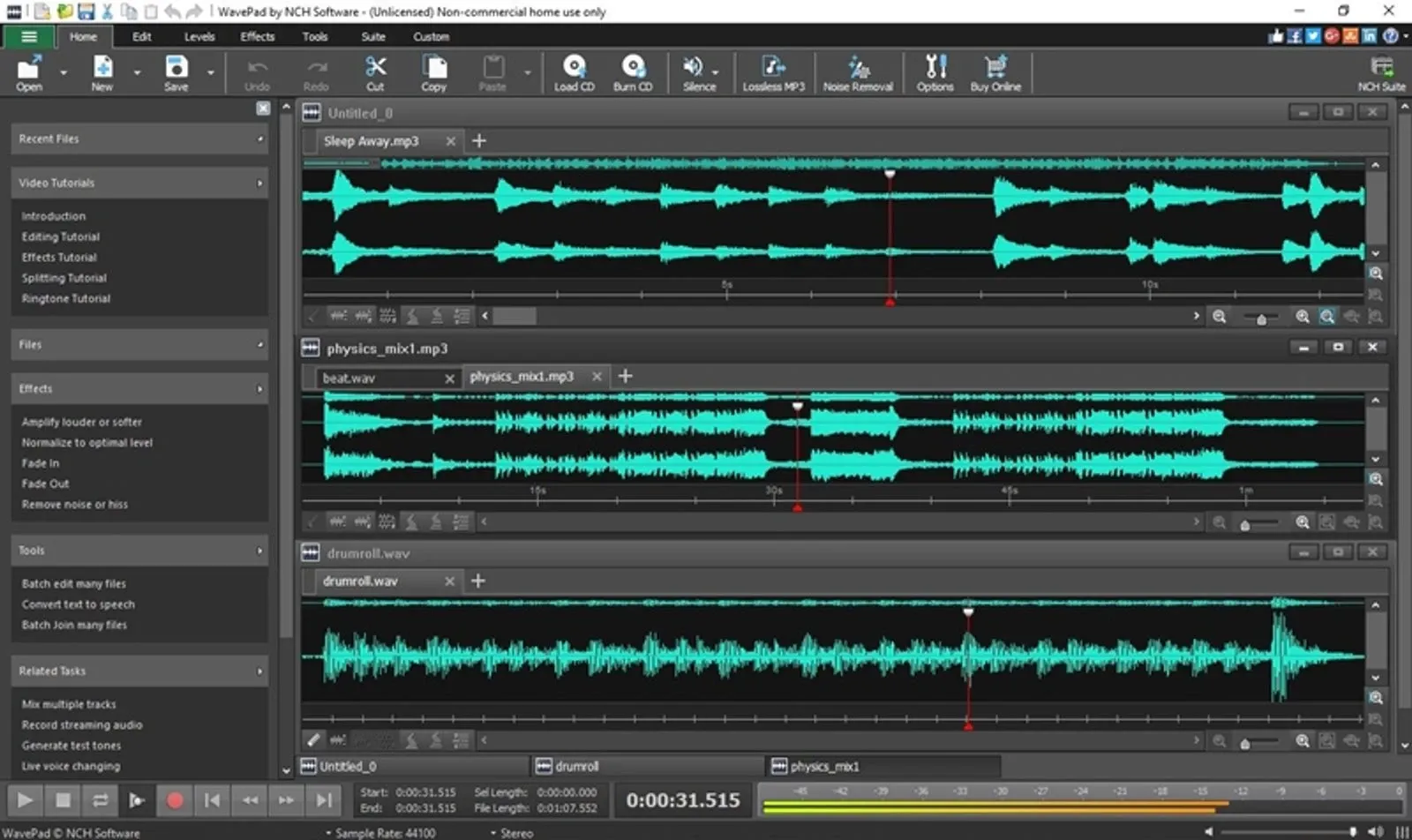 Image from WavePad