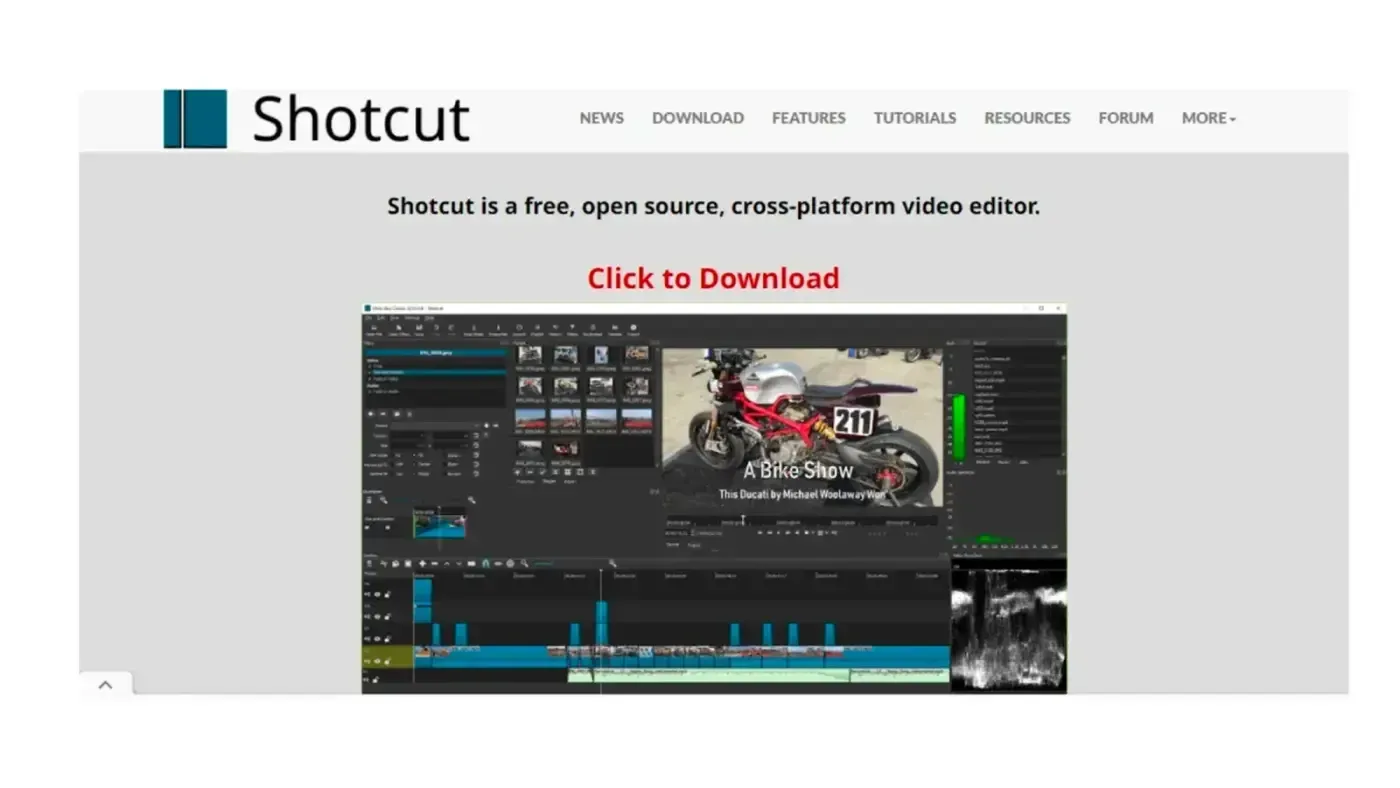 画像クレジット：Shotcut