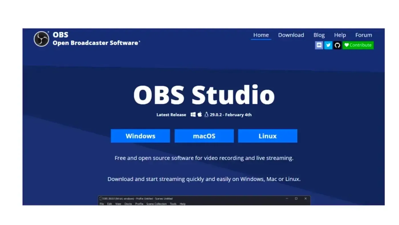 画像クレジット：Open Broadcast Software (OBS)