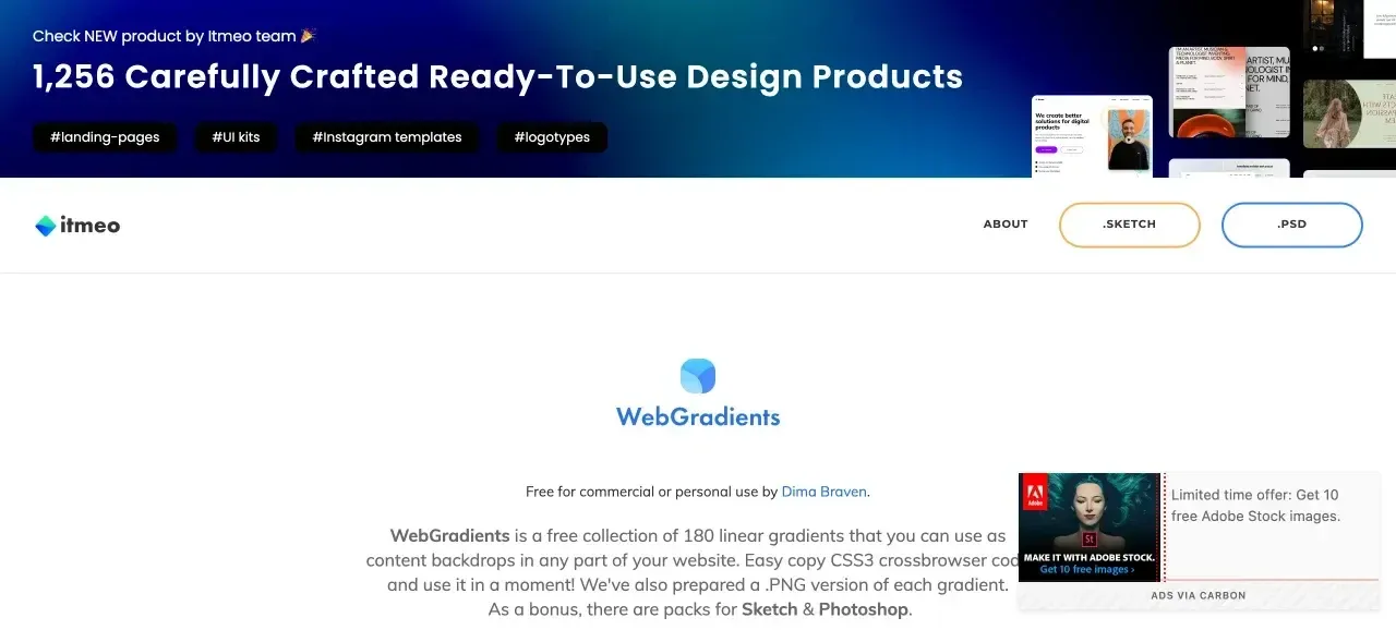 画像クレジット：WebGradients