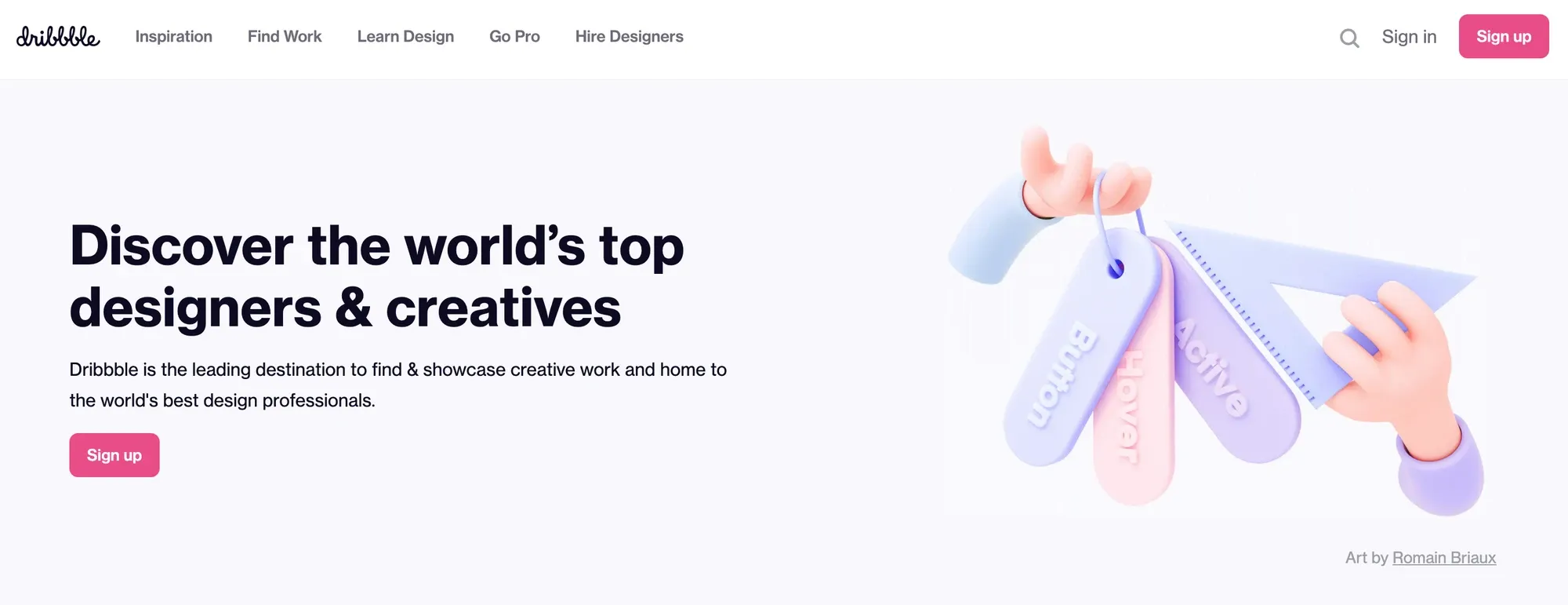 Image from Dribbble