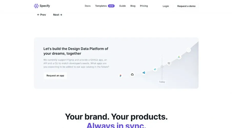 Capture of a banner on the Specify website.