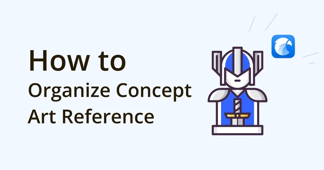 How to Organize Concept Art Reference & Assets Eagle App Review
