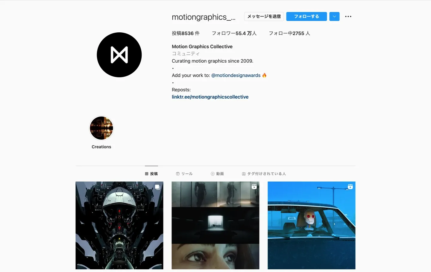 画像クレジット：Instagram - motiongraphics_collective