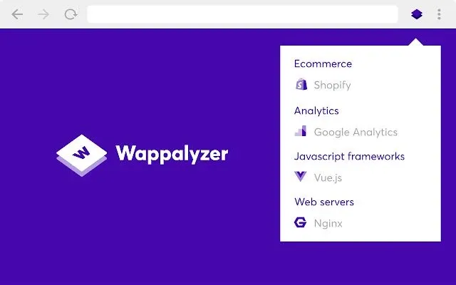 Image from Wappalyzer