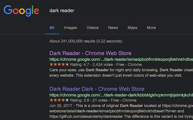 Image from Dark Reader