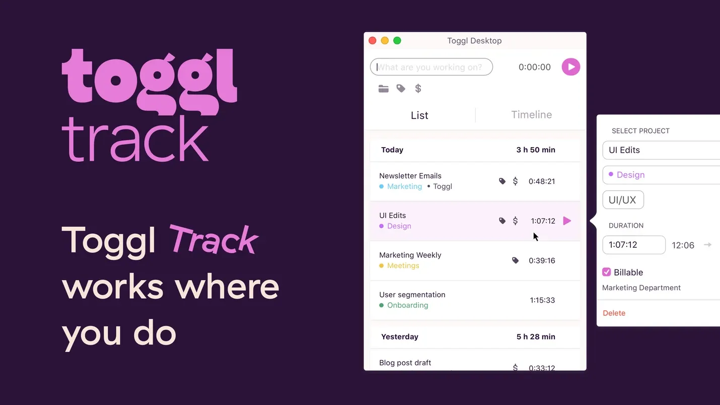 Image from Toggl