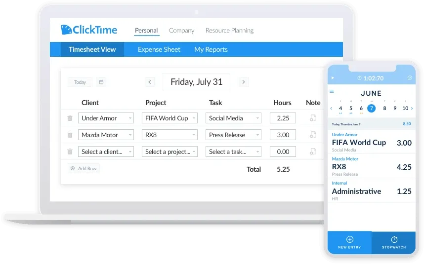 Image from ClickTime