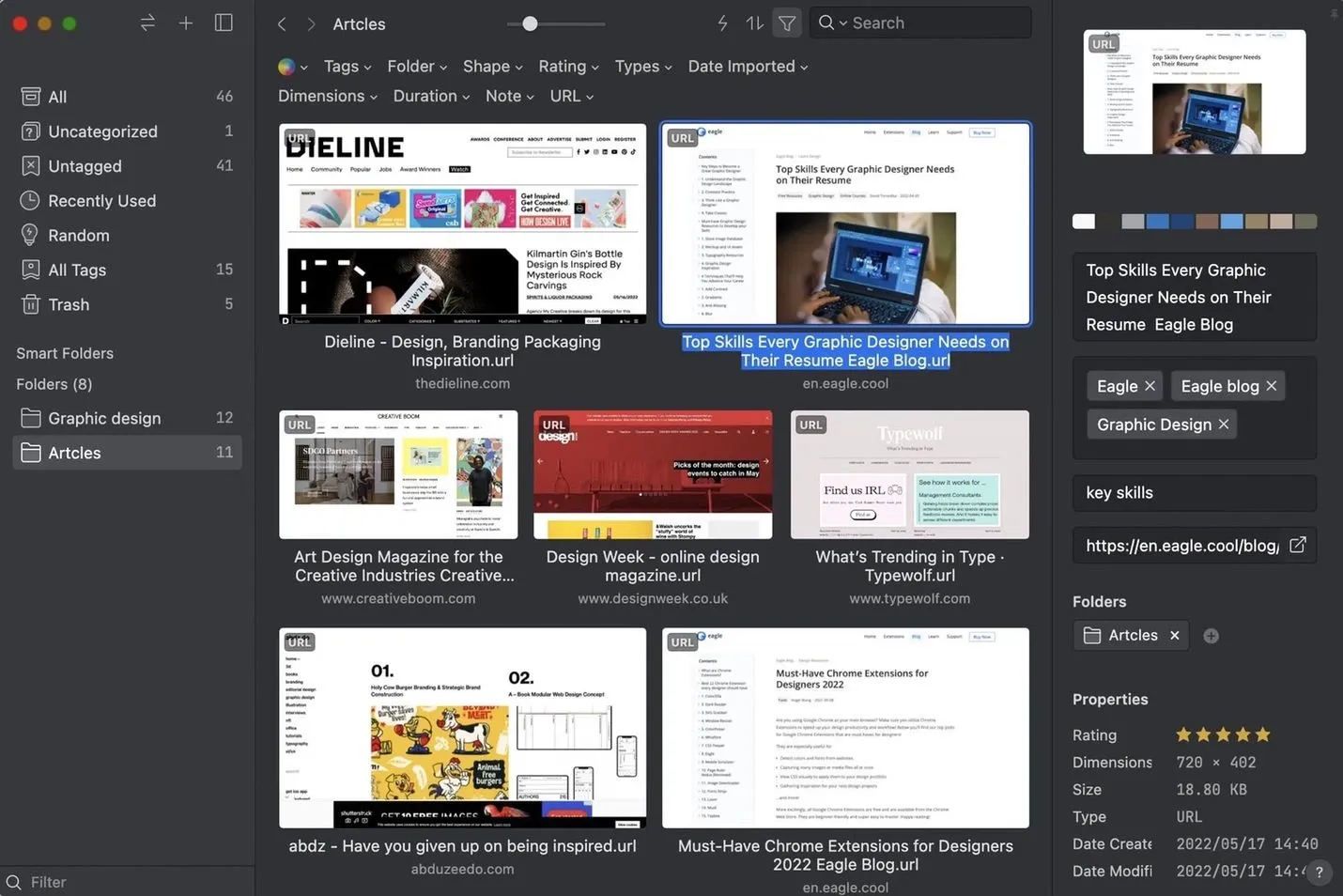 Image from Eagle — Bookmark Management