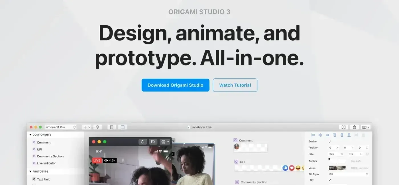 画像クレジット：Origami Studio