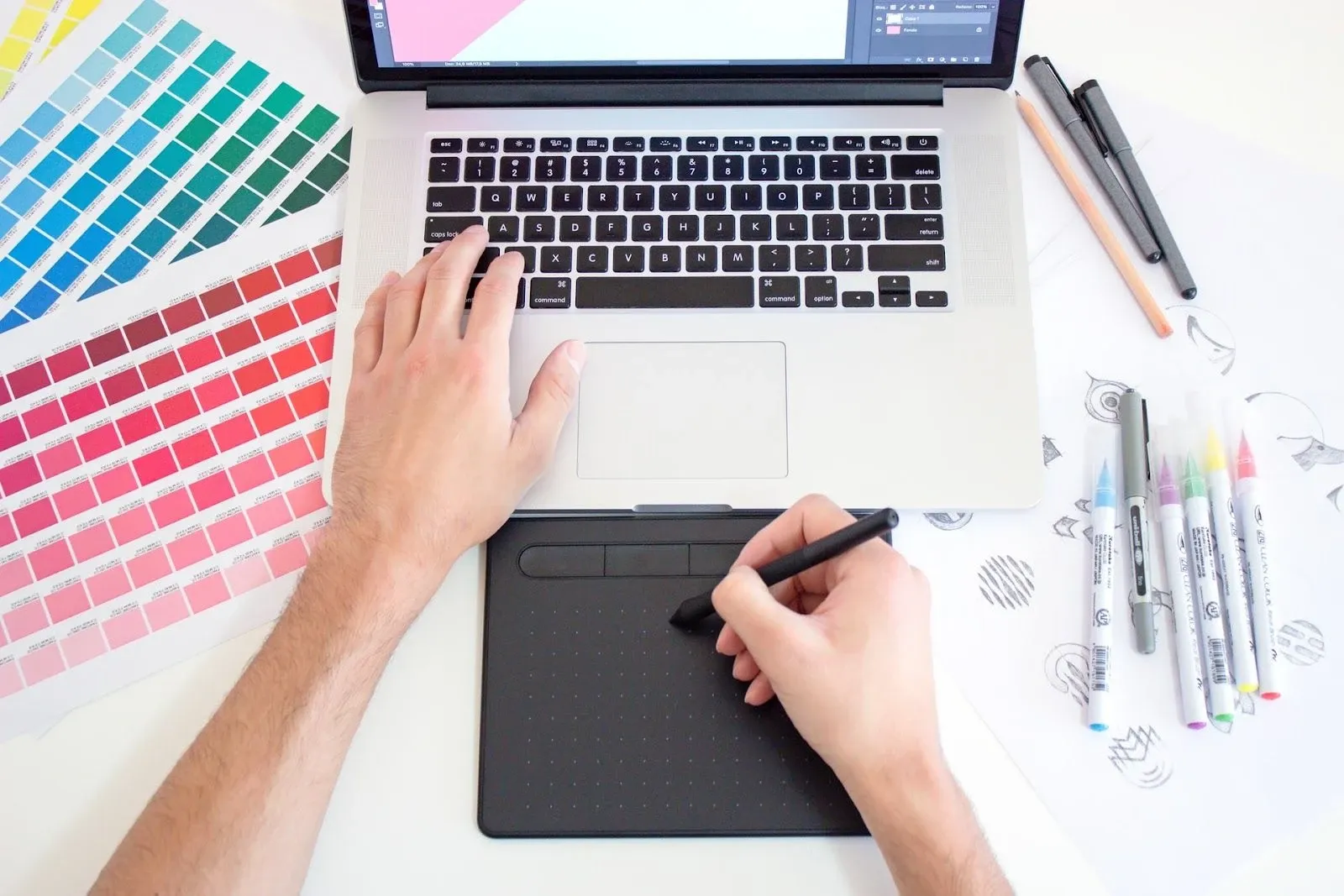 There are limitless ways to make your graphic designs pop and stand out from the crowd/ Image from Unsplash