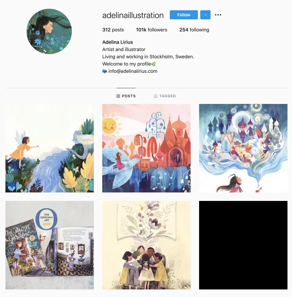 Adelina Lirius's Instagram