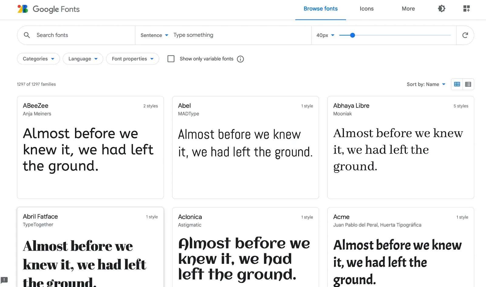 Google Fonts