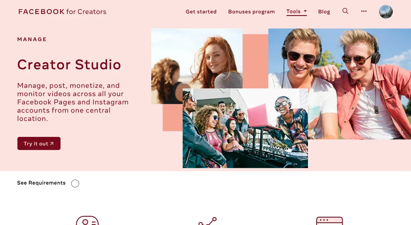 Facebook creator studio