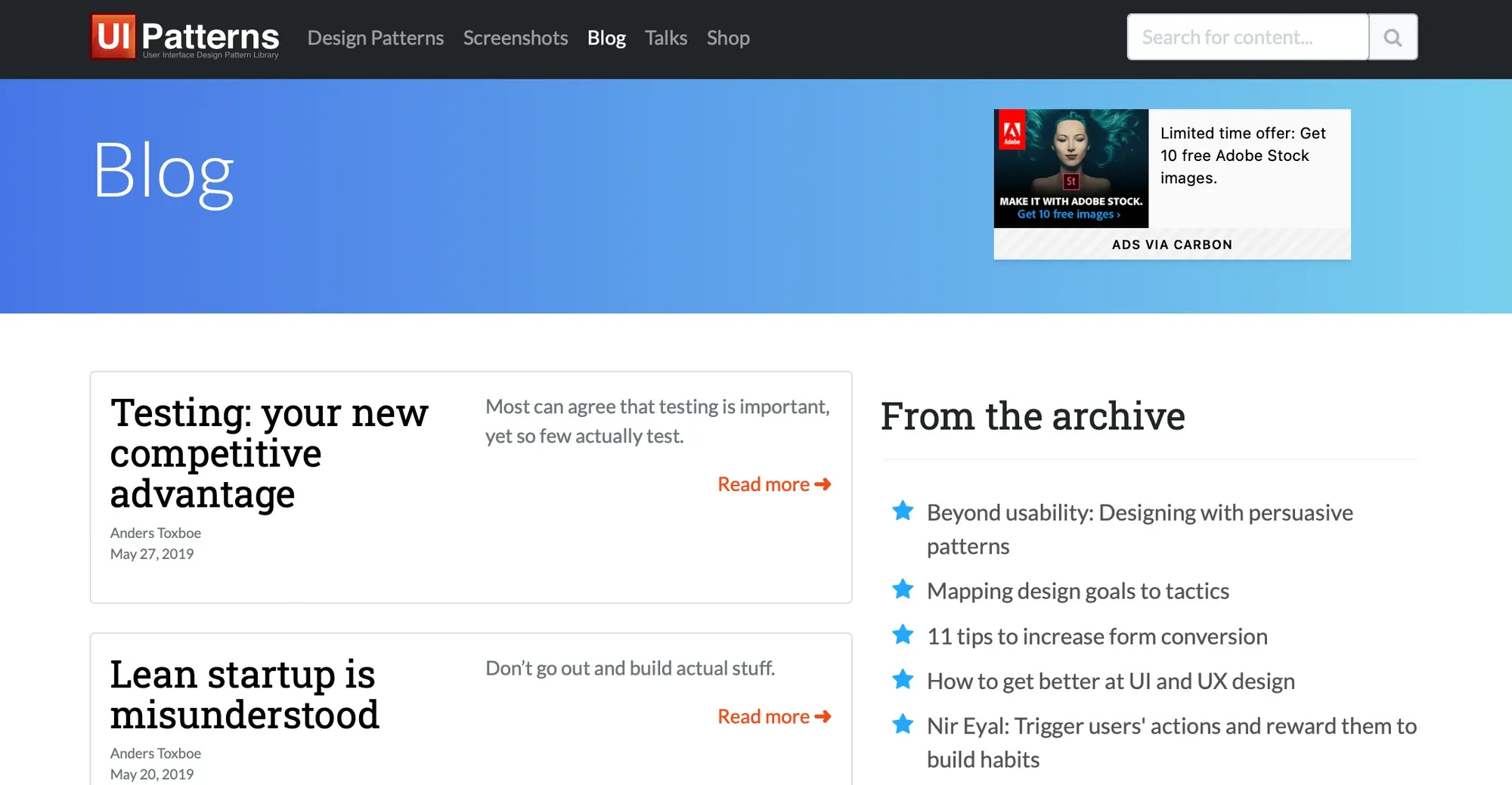 Image from UI Patterns
